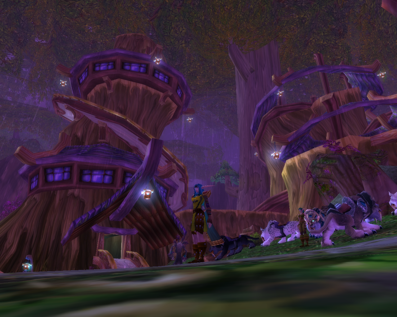 Энклав Кенариона в Дарнассусе - обитель Верховного Архидруида Фандрэла Стагхэлма